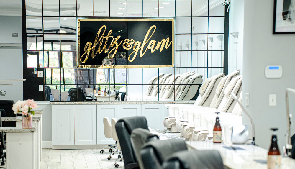 Nail salon interior at Glitz & Glam — Jacksonville FL